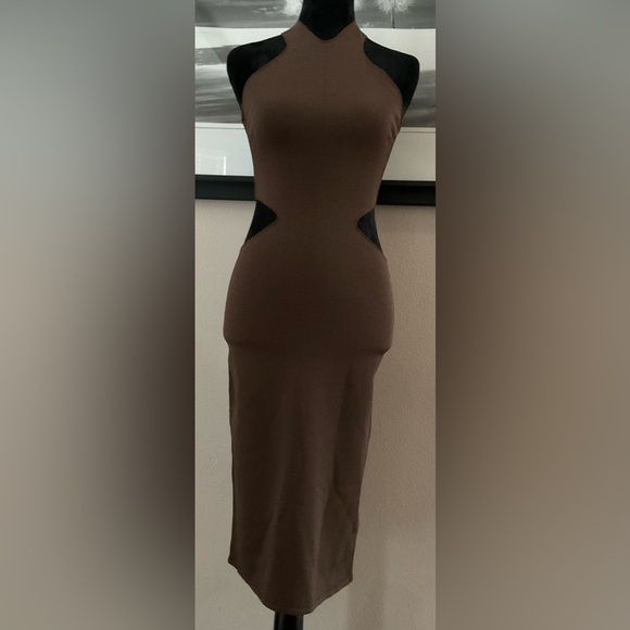 There Was One Cut-Out Knitted Midi Dress Size Small Made In Italy EUC - Picture 10 of 13